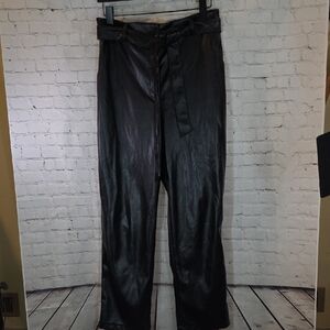 Lulu's Black Leather Dress Pants
